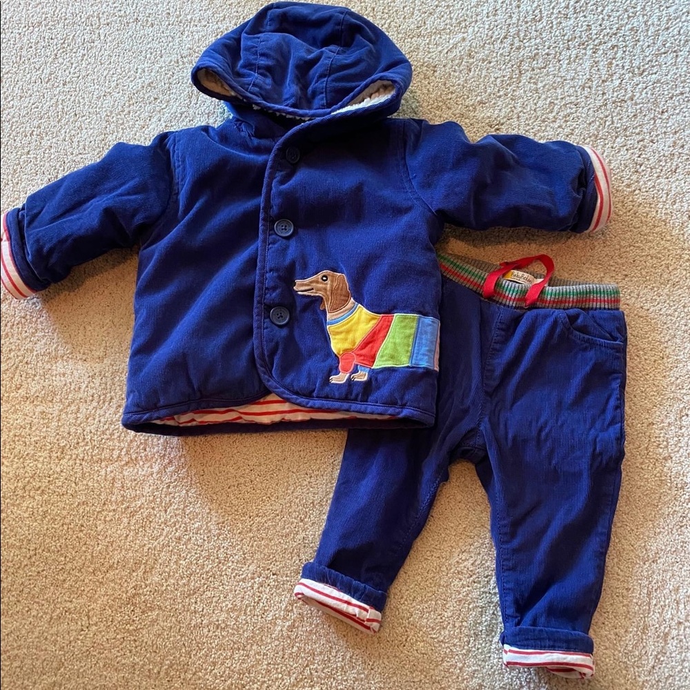 Baby Boden Corduroy Dog Jacket & Pants